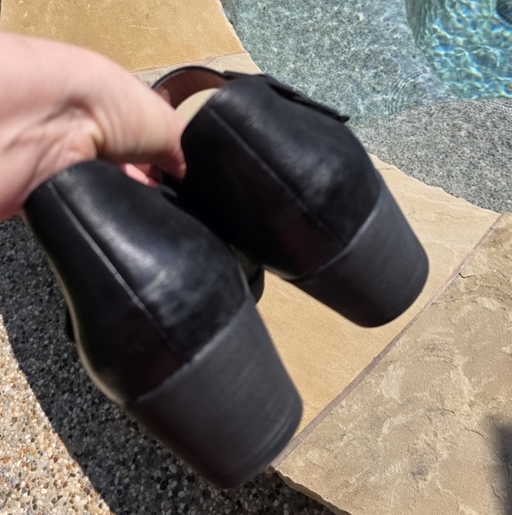 Dansko Roxanne Burnished Black Leather Mary Jane Heel Buckle Ankle Strap 40 9.5 - Picture 4 of 11